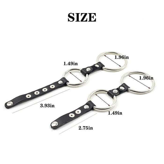 Dual Cock Ring With Ball Double Penis Rings Last Longer Adult Sex Toys - Image 2
