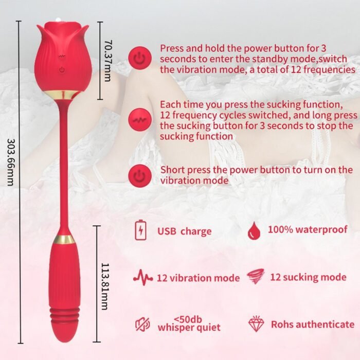 Rose Clitoral Sucking Jump Egg - Image 7