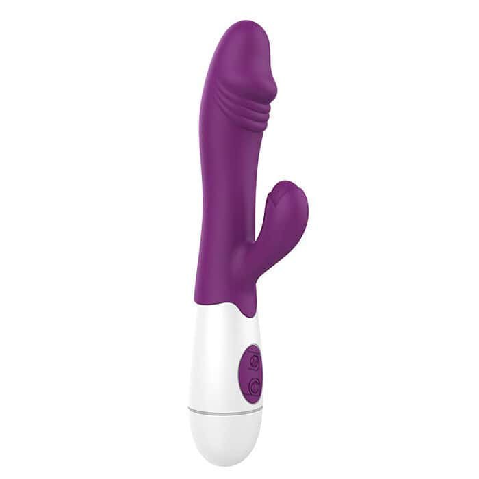 Dual Vibrator Clitoral Stimulator Vibrating Dildo - Image 7