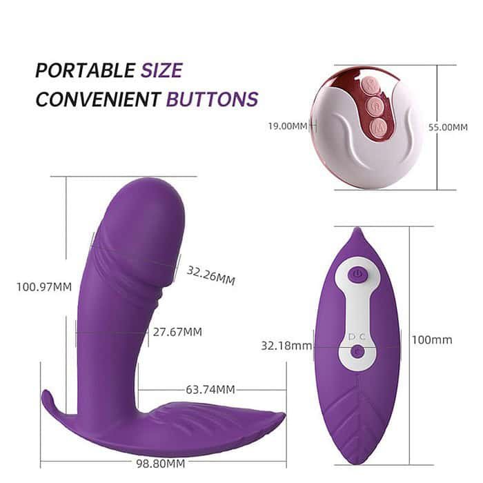 12 Speed Silicone Strap-on Vibrator - Image 27
