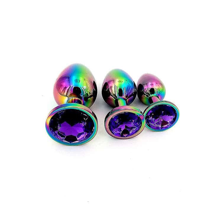 3pcs Colorful  Anal Plug Set - Image 17