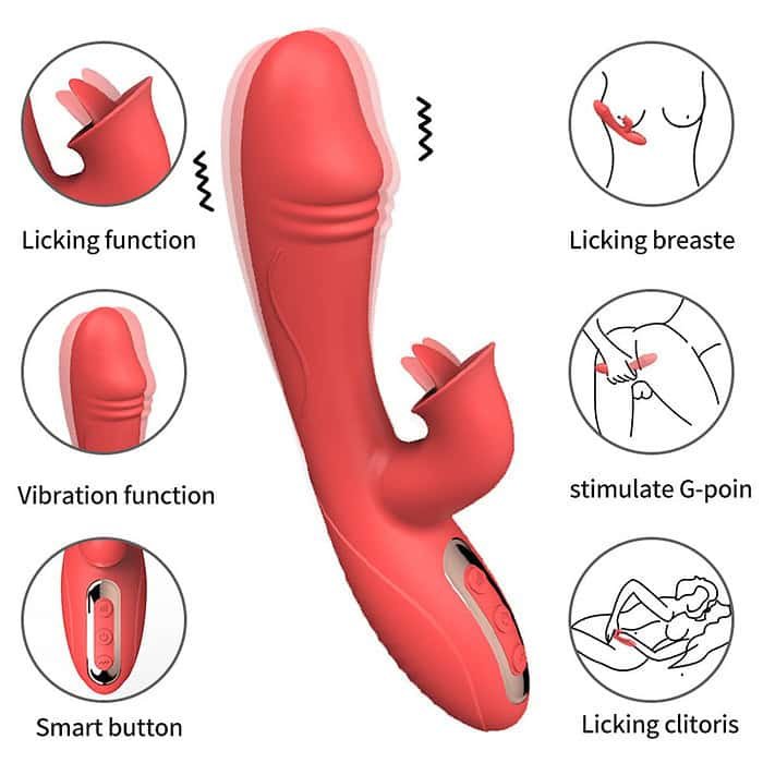 Tongue Licking Double G - Spot Vibrator - Image 3
