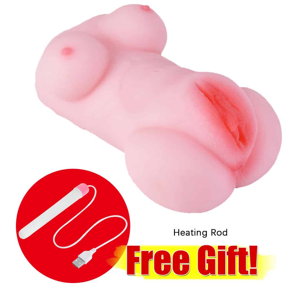 Realistic Vagina Male Masturbator Pocket Pussy & heating rods