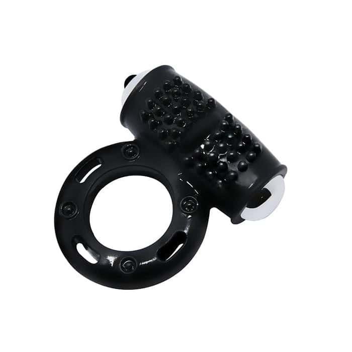 10 Speed Vibrating Cock Ring In Black - Image 2