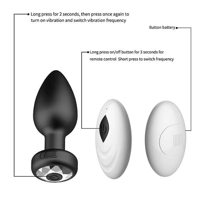 Wireless Remote Control Vibrating Silicone Anal Plug - Image 4
