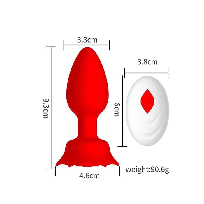 Wireless Remote Control Rose Anal Plug - Image 24
