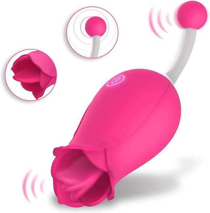 G-Spot Rose Vibrator For Female Tongue Massager - Image 2