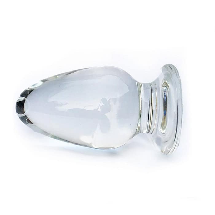 Glass Dildo G-Spot Stimulation Massager Crystal Anal Plug - Image 3