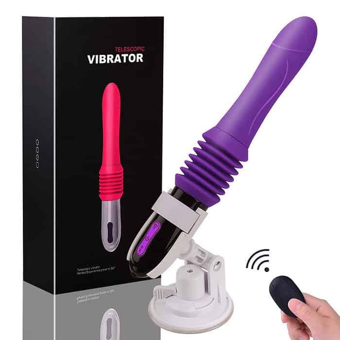 Automatic Telescopic Dildo Vibrator G-spot USB Rechargeable Adult Sex Toys - Image 3