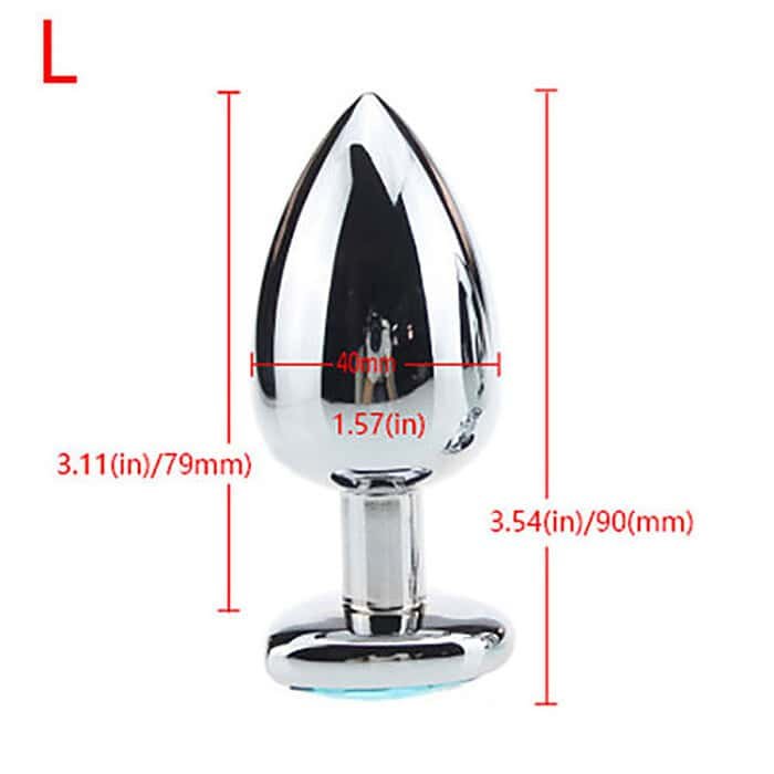 3pcs Diamond Butt Plug Anal Plug (Heart Shape) - Image 29