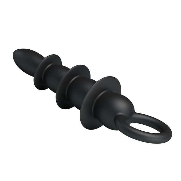 Silicone Anal Plug In Black - Image 6