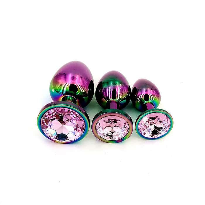 3pcs Colorful  Anal Plug Set - Image 19