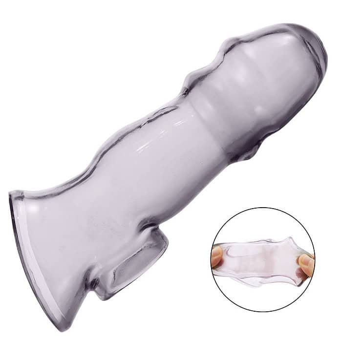 Male Penis Extension Crystal Condom - Image 3