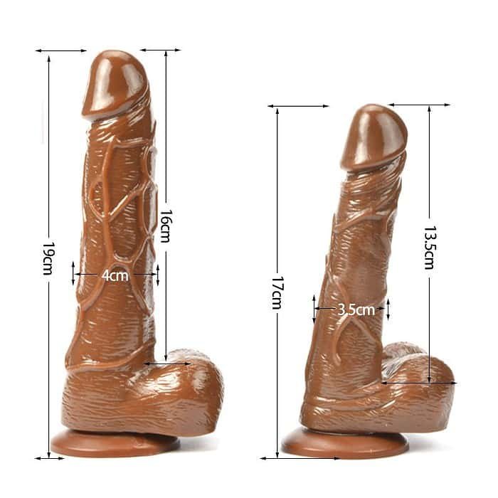 Realistic Dildo Lifelike Big Real Dong Suction Cup - Image 2