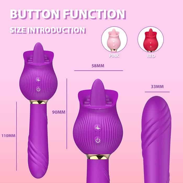 12 Frequency Tongue Rose Vibrator - Image 15