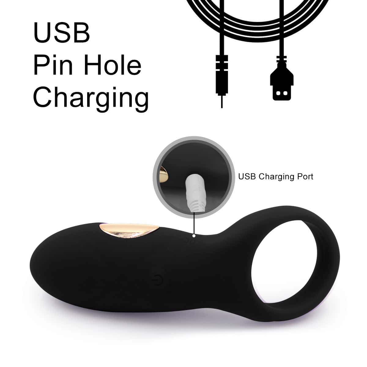 Penis Ring Multifrequency Vibrating Cock Ring