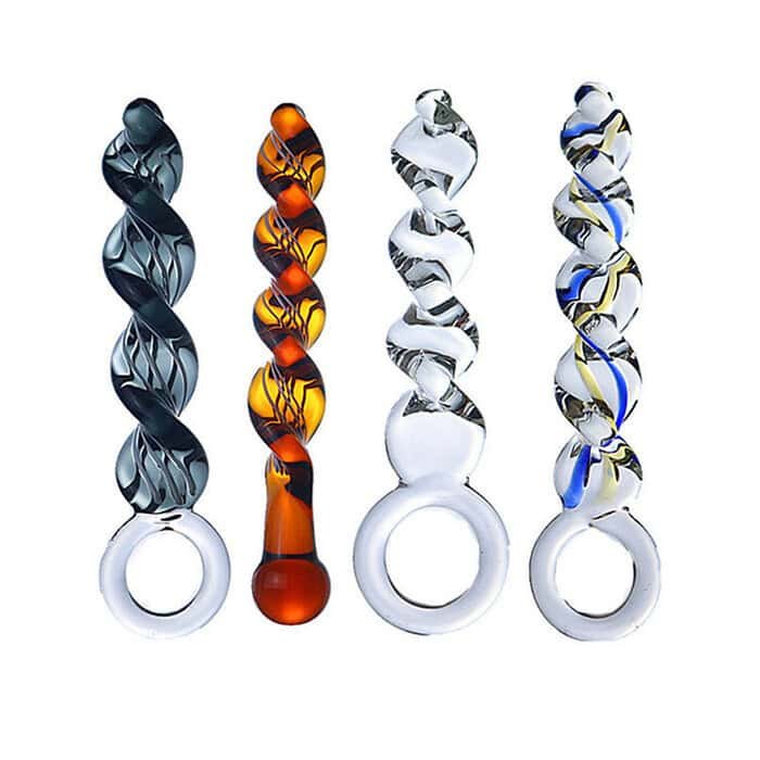 Anal Plug Glass Dildo G-spot Massage Realistic Anal Plug - Image 2