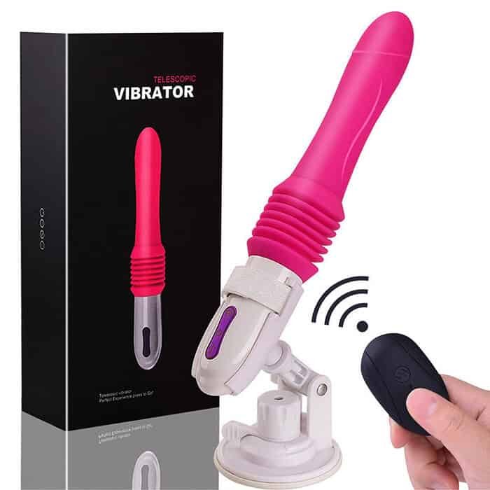 Automatic Telescopic Dildo Vibrator G-spot USB Rechargeable Adult Sex Toys - Image 2