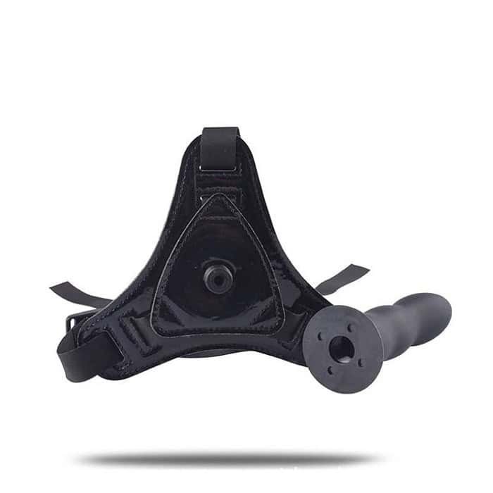 Unisex Dildos Female Wearing Leather Pants Penis - Image 3