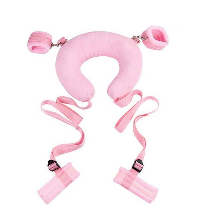 Cosplay Fetish Bed Restraint Bondage Ankle&Hand Cuffs - Image 4