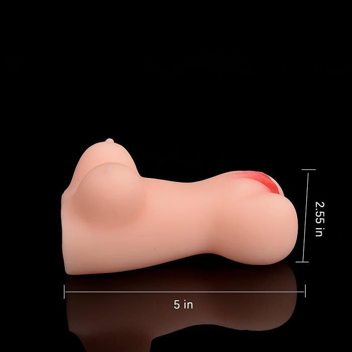 Male Masturbator Pocket Pussy Realistic Vagina Mini Flesh Light - Image 5