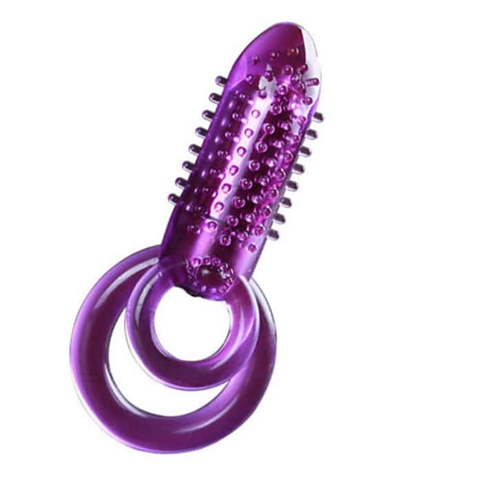 Dual Cock Ring Vibrator Vibrating Penis Ring - Image 2