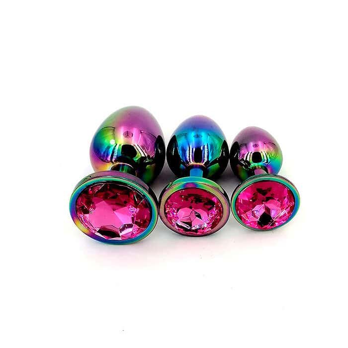 3pcs Colorful  Anal Plug Set - Image 25