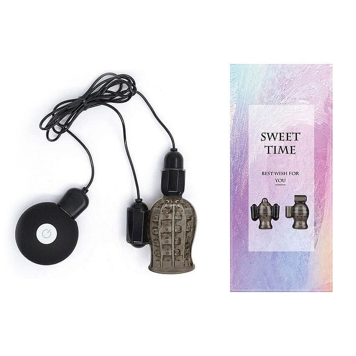 12 Speed USB Rechargeable Glans Trainer Vibrator Cock Ring Delay Ejaculation - Image 1