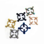 A pair of adjustable stainless steel milk rings - Image 9