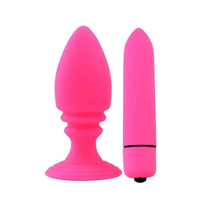 Silicone Anal Plug Dildo Vibrator Vibrating 10 Speed Bullet Butt Plug Sex Toy - Image 4