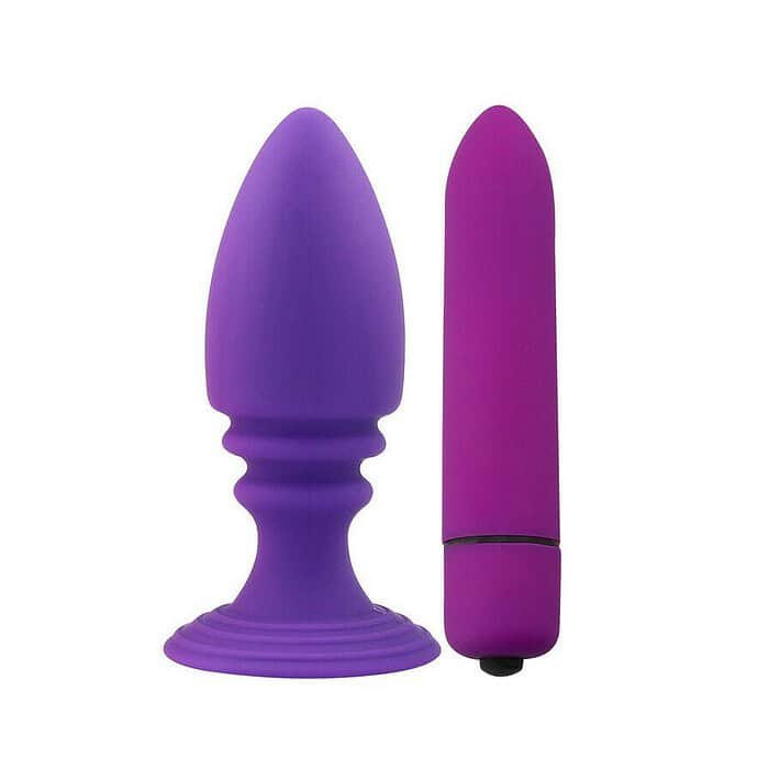 Silicone Anal Plug Dildo Vibrator Vibrating 10 Speed Bullet Butt Plug Sex Toy - Image 3