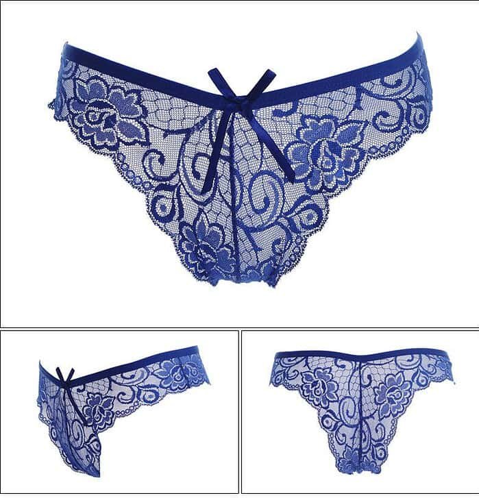 Lace Low Waist Transparent Seamless Panties - Image 21