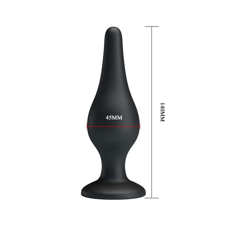 Silicone Suction Base Anal Butt Plug 