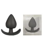 MALE GAY BLACK Silicone Butt Anal Plug