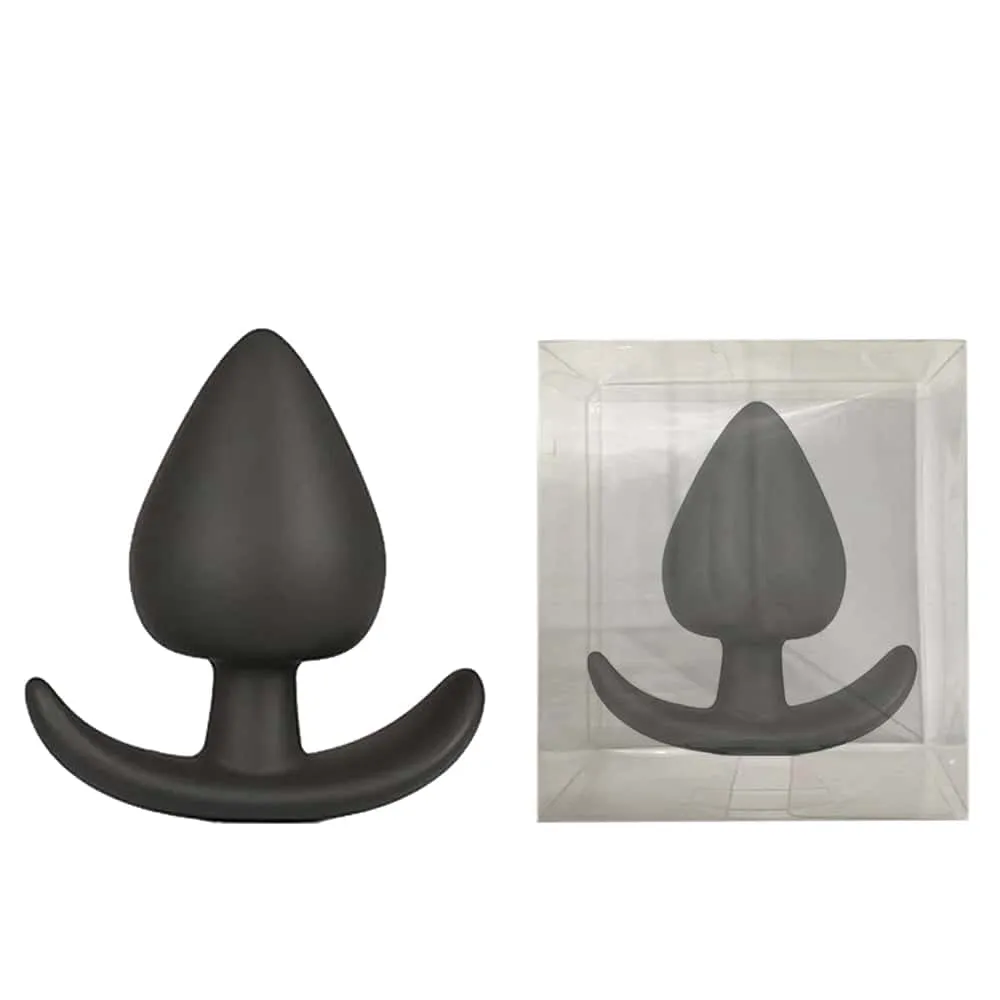 MALE GAY BLACK Silicone Butt Anal Plug - Image 1