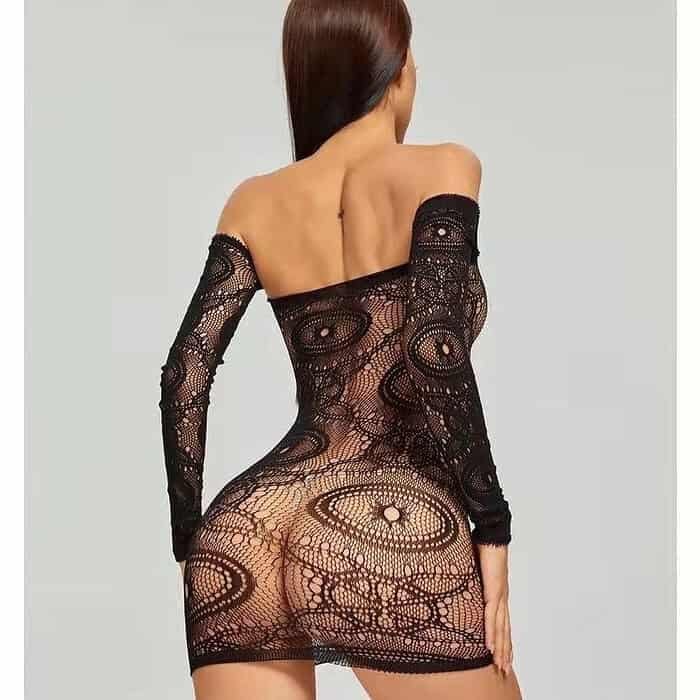 Hollow Out Seduction Bag Hip Dress - Image 4