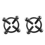 A pair of adjustable stainless steel milk rings - Image 5