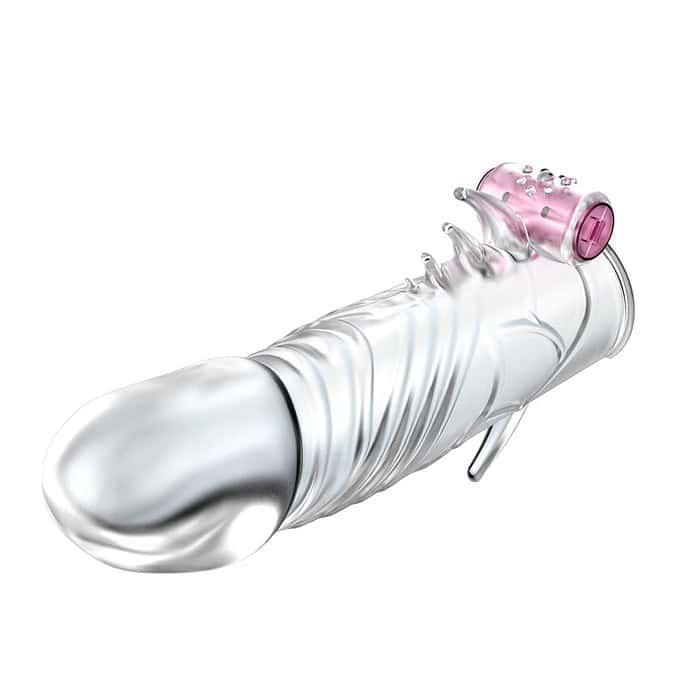 Vibrating Crystal Sleeve Male Pocket Pussy - Image 4