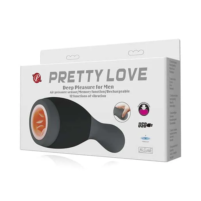 12 Speed Air Pressure Sensor USB Rechargeable Masturbator Cup - Image 7