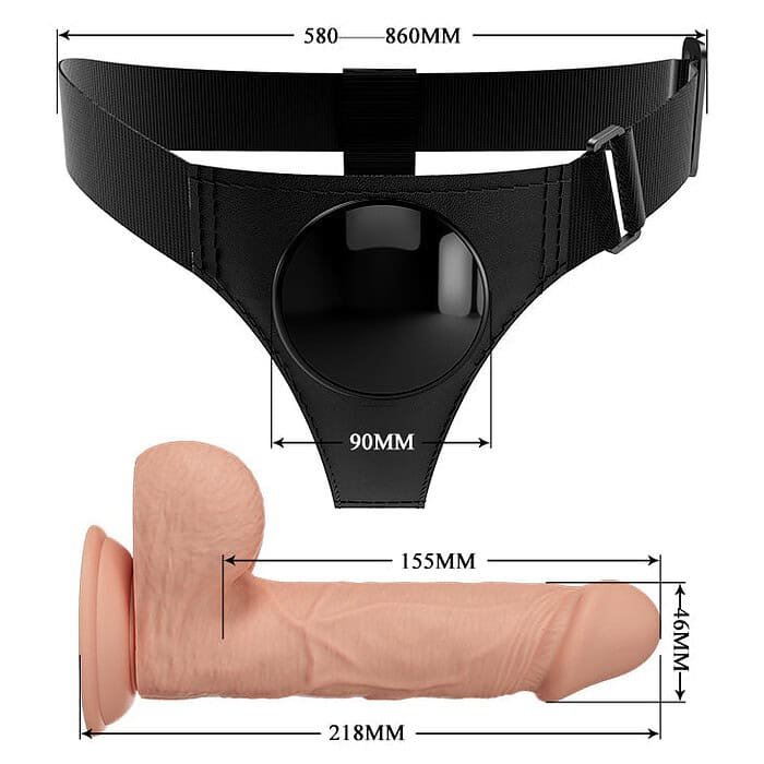 Strap-On Harness Kit with 7.6 Inch Dildo - Image 5