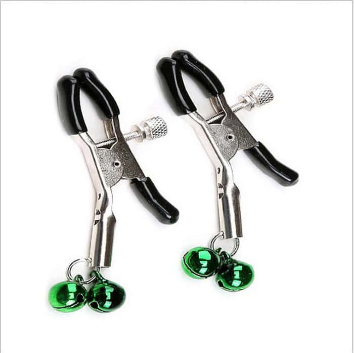 Metal Nipple Clamps Teasing Stimulates (2 bells) - Image 2