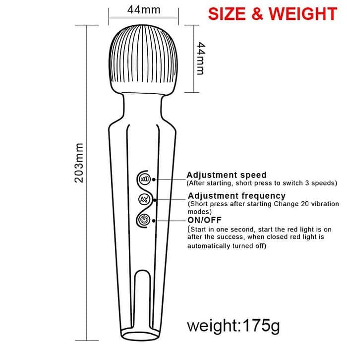 20 Speed Charging Massage Vibrator - Image 7