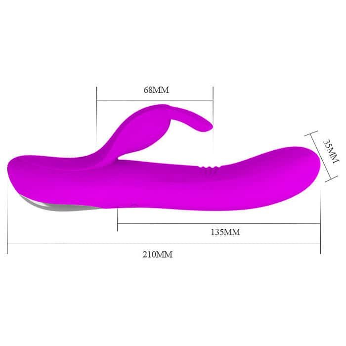 7 Speed vibrations USB Rechargeable rabbit vibrator - Image 6