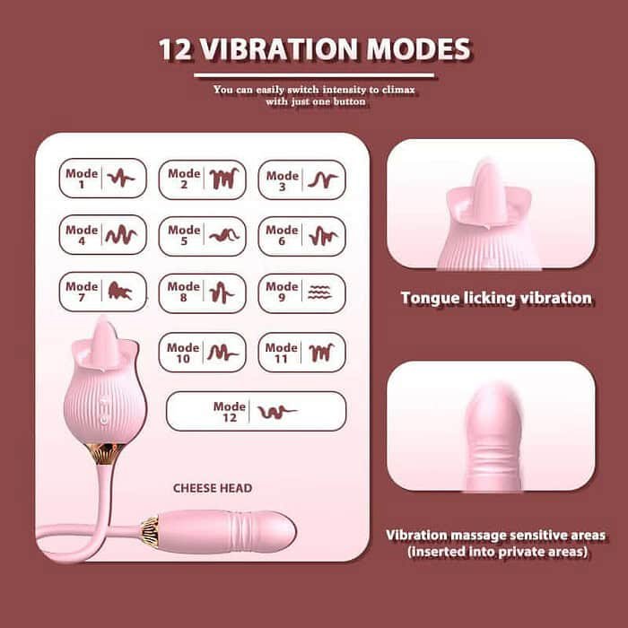 12 Frequency Rose Clitoral Sucking Jumping Egg - Image 20