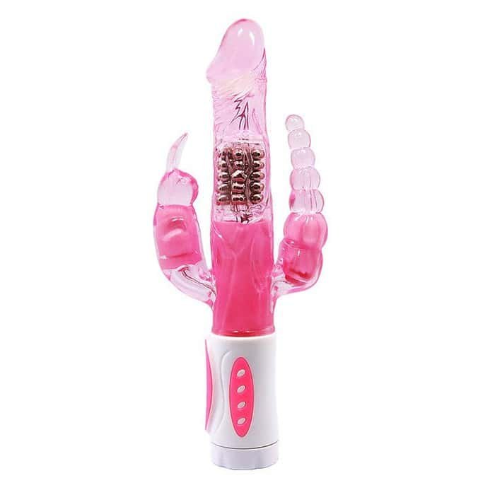12 Speed Double Ended Rabbit Vibrator Dildo - Image 3