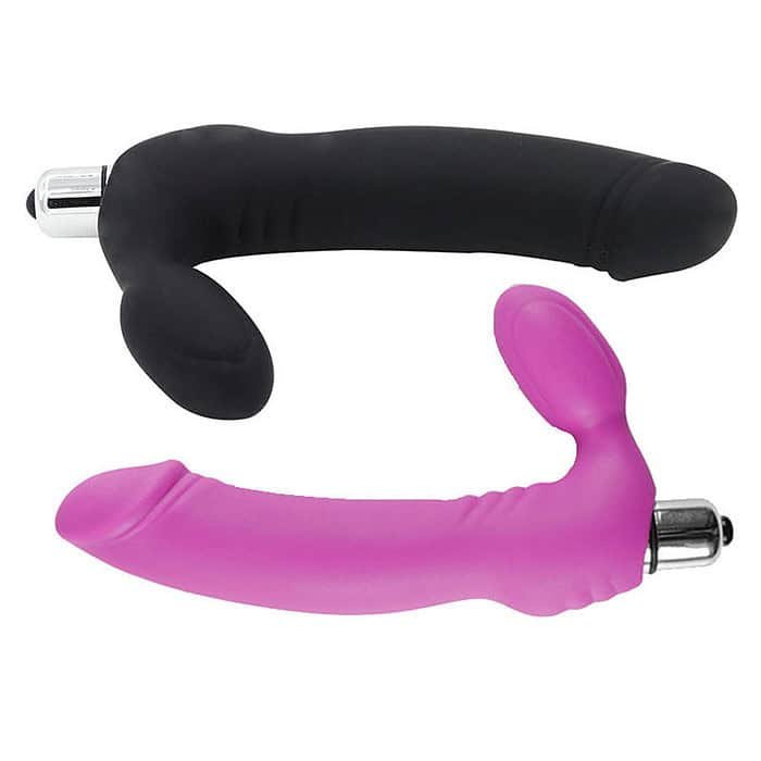 Strapless Strapon Dildo Anal Butt Plug Vibrator - Image 4