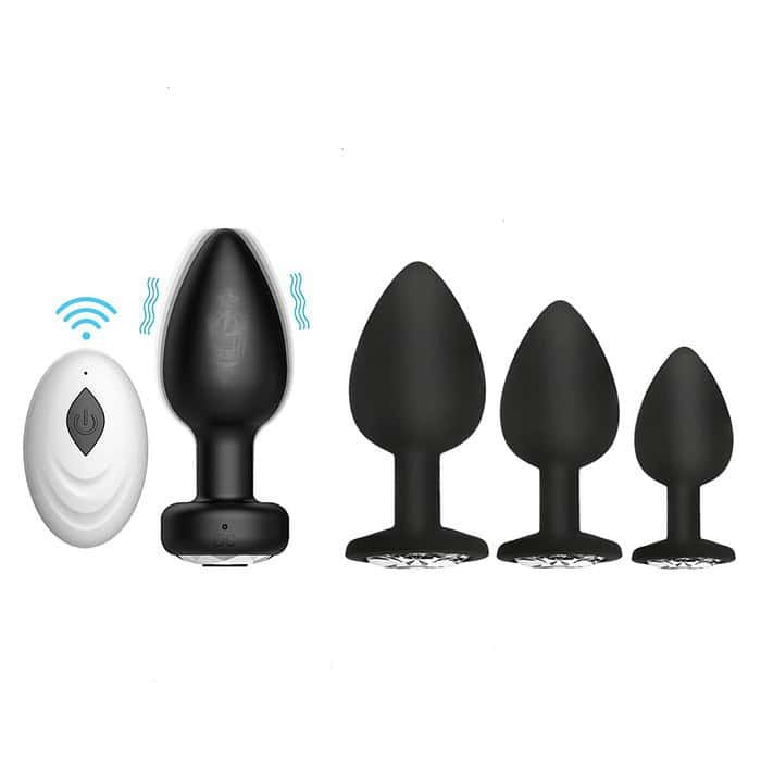 Wireless Remote Control Vibrating Silicone Anal Plug - Image 3