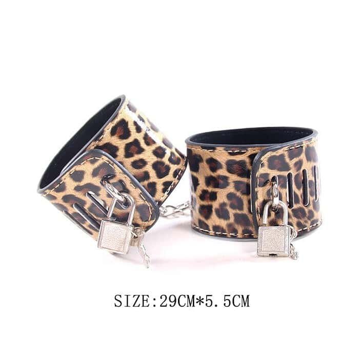 10pcs/set Adult Sex SM Toys Handcuffs Cuffs Strap Whip Rope Neck - Image 14