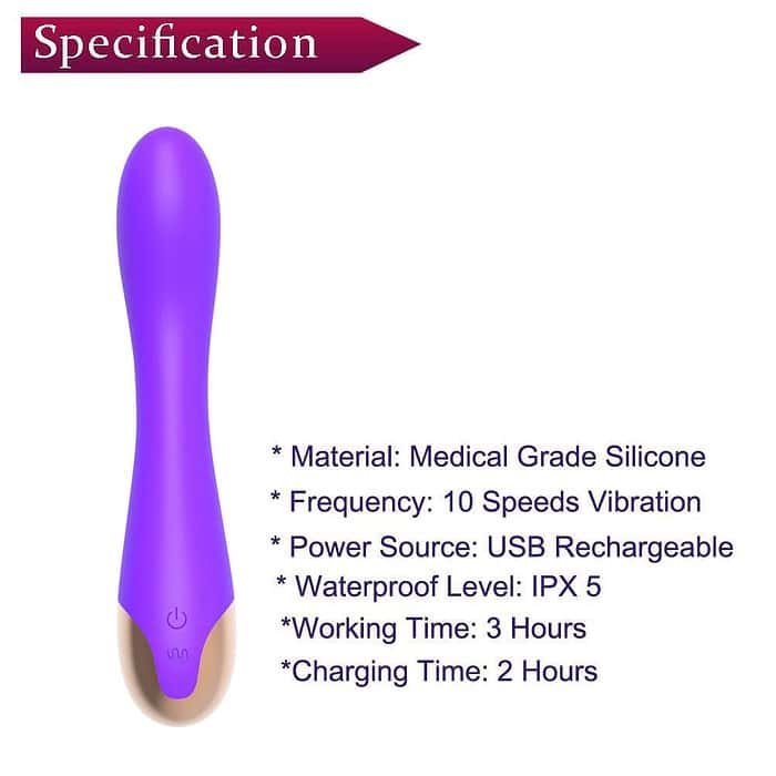 10 Speed USB Rechargeable Vibrator - Image 8