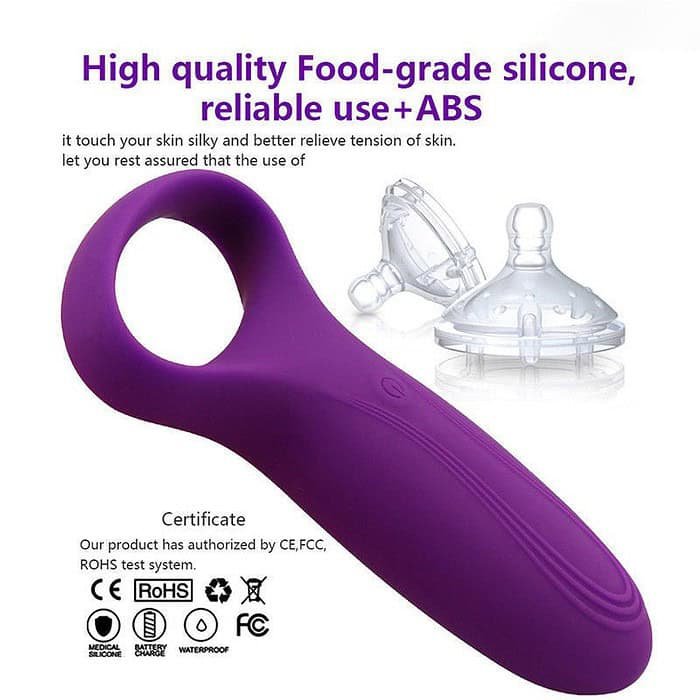 Vibrating Cock Ring USB Rechargeable 7 Speed Penis Ring Vibrator Sex Toy - Image 5
